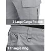 imageTACVASEN Mens Tactical Military Pants Lightweight Hiking Pants 9 Pockets Water Resistant Cargo Work Pants ConstructionLight Grey