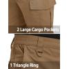 imageTACVASEN Mens Tactical Military Pants Lightweight Hiking Pants 9 Pockets Water Resistant Cargo Work Pants ConstructionWolf Brown