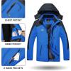 imageTACVASEN Mens Winter Skiing Jackets Water Resistant Fleece Coats Insulated Thermal Snowboard Jacket Parka Raincoat with Hood215 Blue