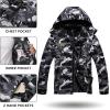 imageTACVASEN Mens Winter Skiing Jackets Water Resistant Fleece Coats Insulated Thermal Snowboard Jacket Parka Raincoat with Hood215 C Sea Blue