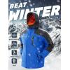imageTACVASEN Mens Winter Skiing Jackets Water Resistant Fleece Coats Insulated Thermal Snowboard Jacket Parka Raincoat with Hood215 C Sea Blue