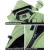 imageTACVASEN Mens Winter Skiing Jackets Water Resistant Fleece Coats Insulated Thermal Snowboard Jacket Parka Raincoat with Hood215 Light Green