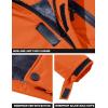 imageTACVASEN Mens Winter Skiing Jackets Water Resistant Fleece Coats Insulated Thermal Snowboard Jacket Parka Raincoat with Hood215 Orange Gray