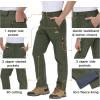 imageTACVASEN Winter Pants for Men Fleece Lined Waterproof Pants Insulated Hiking Pant for Ski Snowboard Outdoor Work HuntingArmy Green