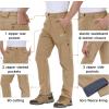 imageTACVASEN Winter Pants for Men Fleece Lined Waterproof Pants Insulated Hiking Pant for Ski Snowboard Outdoor Work HuntingSand