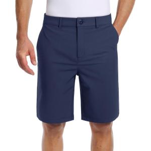 imageTACVASEN Mens Golf Shorts 9quot Stretch Dress Work Shorts Quick Dry Lightweight Casual Flat Front Shorts with 4 PocketsNavy