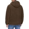 imageTACVASEN Mens Fuzzy Sherpa Jacket Fleece Lined Zip Up Hoodies Winter Thermal Work Casual Warm Jackets Plain CoatsBrown