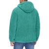 imageTACVASEN Mens Fuzzy Sherpa Jacket Fleece Lined Zip Up Hoodies Winter Thermal Work Casual Warm Jackets Plain CoatsGray Green