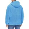 imageTACVASEN Mens Fuzzy Sherpa Jacket Fleece Lined Zip Up Hoodies Winter Thermal Work Casual Warm Jackets Plain CoatsSky Blue