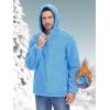 imageTACVASEN Mens Fuzzy Sherpa Jacket Fleece Lined Zip Up Hoodies Winter Thermal Work Casual Warm Jackets Plain CoatsSky Blue
