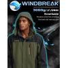 imageTACVASEN Mens Rain Jackets Water Resistant With Hood Windbreaker Lightweight Zip Jacket Climbing Fishing with PocketsArmy Green
