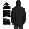 imageTACVASEN Mens Rain Jackets Water Resistant With Hood Windbreaker Lightweight Zip Jacket Climbing Fishing with PocketsBlack