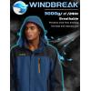 imageTACVASEN Mens Rain Jackets Water Resistant With Hood Windbreaker Lightweight Zip Jacket Climbing Fishing with PocketsDenim Blue