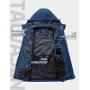 imageTACVASEN Mens Rain Jackets Water Resistant With Hood Windbreaker Lightweight Zip Jacket Climbing Fishing with PocketsDenim Blue