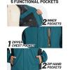 imageTACVASEN Mens Rain Jackets Water Resistant With Hood Windbreaker Lightweight Zip Jacket Climbing Fishing with PocketsLake Blue