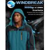imageTACVASEN Mens Rain Jackets Water Resistant With Hood Windbreaker Lightweight Zip Jacket Climbing Fishing with PocketsLake Blue