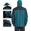imageTACVASEN Mens Rain Jackets Water Resistant With Hood Windbreaker Lightweight Zip Jacket Climbing Fishing with PocketsLake Blue