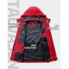 imageTACVASEN Mens Rain Jackets Water Resistant With Hood Windbreaker Lightweight Zip Jacket Climbing Fishing with PocketsRed