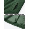 imageTACVASEN Mens Winter Jacket Soft Polar Fuzzy Sherpa Coat Casual Thermal Sweatshirts Full Zip Fleece Jacket With PocketArmy Green