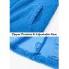 imageTACVASEN Mens Winter Jacket Soft Polar Fuzzy Sherpa Coat Casual Thermal Sweatshirts Full Zip Fleece Jacket With PocketAzure