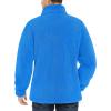 imageTACVASEN Mens Winter Jacket Soft Polar Fuzzy Sherpa Coat Casual Thermal Sweatshirts Full Zip Fleece Jacket With PocketAzure