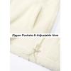 imageTACVASEN Mens Winter Jacket Soft Polar Fuzzy Sherpa Coat Casual Thermal Sweatshirts Full Zip Fleece Jacket With PocketBeige