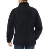 imageTACVASEN Mens Winter Jacket Soft Polar Fuzzy Sherpa Coat Casual Thermal Sweatshirts Full Zip Fleece Jacket With PocketBlack