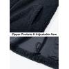 imageTACVASEN Mens Winter Jacket Soft Polar Fuzzy Sherpa Coat Casual Thermal Sweatshirts Full Zip Fleece Jacket With PocketBlack