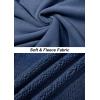 imageTACVASEN Mens Winter Jacket Soft Polar Fuzzy Sherpa Coat Casual Thermal Sweatshirts Full Zip Fleece Jacket With PocketDark Blue
