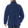 imageTACVASEN Mens Winter Jacket Soft Polar Fuzzy Sherpa Coat Casual Thermal Sweatshirts Full Zip Fleece Jacket With PocketDark Blue