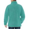 imageTACVASEN Mens Winter Jacket Soft Polar Fuzzy Sherpa Coat Casual Thermal Sweatshirts Full Zip Fleece Jacket With PocketGray Green