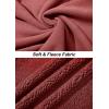 imageTACVASEN Mens Winter Jacket Soft Polar Fuzzy Sherpa Coat Casual Thermal Sweatshirts Full Zip Fleece Jacket With PocketOrange Red