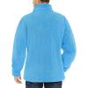 imageTACVASEN Mens Winter Jacket Soft Polar Fuzzy Sherpa Coat Casual Thermal Sweatshirts Full Zip Fleece Jacket With PocketSky Blue