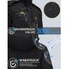 imageTACVASEN Mens Winter Ski Jacket Waterproof Snow Coats Snowboard Fleece Lining Jacket Warm Parka with HoodedBlack