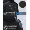 imageTACVASEN Mens Winter Ski Jacket Waterproof Snow Coats Snowboard Fleece Lining Jacket Warm Parka with HoodedBlack Gray