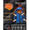 imageTACVASEN Mens Winter Ski Jacket Waterproof Snow Coats Snowboard Fleece Lining Jacket Warm Parka with HoodedBlue