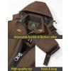 imageTACVASEN Mens Winter Ski Jacket Waterproof Snow Coats Snowboard Fleece Lining Jacket Warm Parka with HoodedBrown