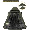 imageTACVASEN Mens Winter Ski Jacket Waterproof Snow Coats Snowboard Fleece Lining Jacket Warm Parka with HoodedGreen