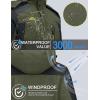 imageTACVASEN Mens Winter Ski Jacket Waterproof Snow Coats Snowboard Fleece Lining Jacket Warm Parka with HoodedGreen