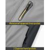 imageTACVASEN Mens Winter Ski Jacket Waterproof Snow Coats Snowboard Fleece Lining Jacket Warm Parka with HoodedLight Gray