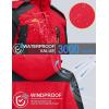 imageTACVASEN Mens Winter Ski Jacket Waterproof Snow Coats Snowboard Fleece Lining Jacket Warm Parka with HoodedRed