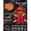 imageTACVASEN Mens Winter Ski Jacket Waterproof Snow Coats Snowboard Fleece Lining Jacket Warm Parka with HoodedRed