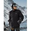 imageTACVASEN Winter Jacket Mens WaterResistant Fleece Jacket Snow Ski Jacket Military Tactical Jacket Coat Parka Hood RaincoatBlack