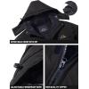 imageTACVASEN Winter Jacket Mens WaterResistant Fleece Jacket Snow Ski Jacket Military Tactical Jacket Coat Parka Hood RaincoatBlack