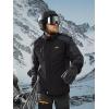 imageTACVASEN Winter Jacket Mens WaterResistant Fleece Jacket Snow Ski Jacket Military Tactical Jacket Coat Parka Hood RaincoatBlack Grey