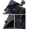imageTACVASEN Winter Jacket Mens WaterResistant Fleece Jacket Snow Ski Jacket Military Tactical Jacket Coat Parka Hood RaincoatBlack Grey