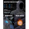 imageTACVASEN Winter Jacket Mens WaterResistant Fleece Jacket Snow Ski Jacket Military Tactical Jacket Coat Parka Hood RaincoatBlack Grey