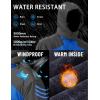 imageTACVASEN Winter Jacket Mens WaterResistant Fleece Jacket Snow Ski Jacket Military Tactical Jacket Coat Parka Hood RaincoatBlue