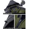 imageTACVASEN Winter Jacket Mens WaterResistant Fleece Jacket Snow Ski Jacket Military Tactical Jacket Coat Parka Hood RaincoatGreen