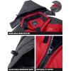 imageTACVASEN Winter Jacket Mens WaterResistant Fleece Jacket Snow Ski Jacket Military Tactical Jacket Coat Parka Hood RaincoatRed